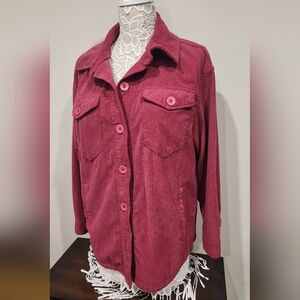 Avec Les Filles Rose Corduroy Jacket